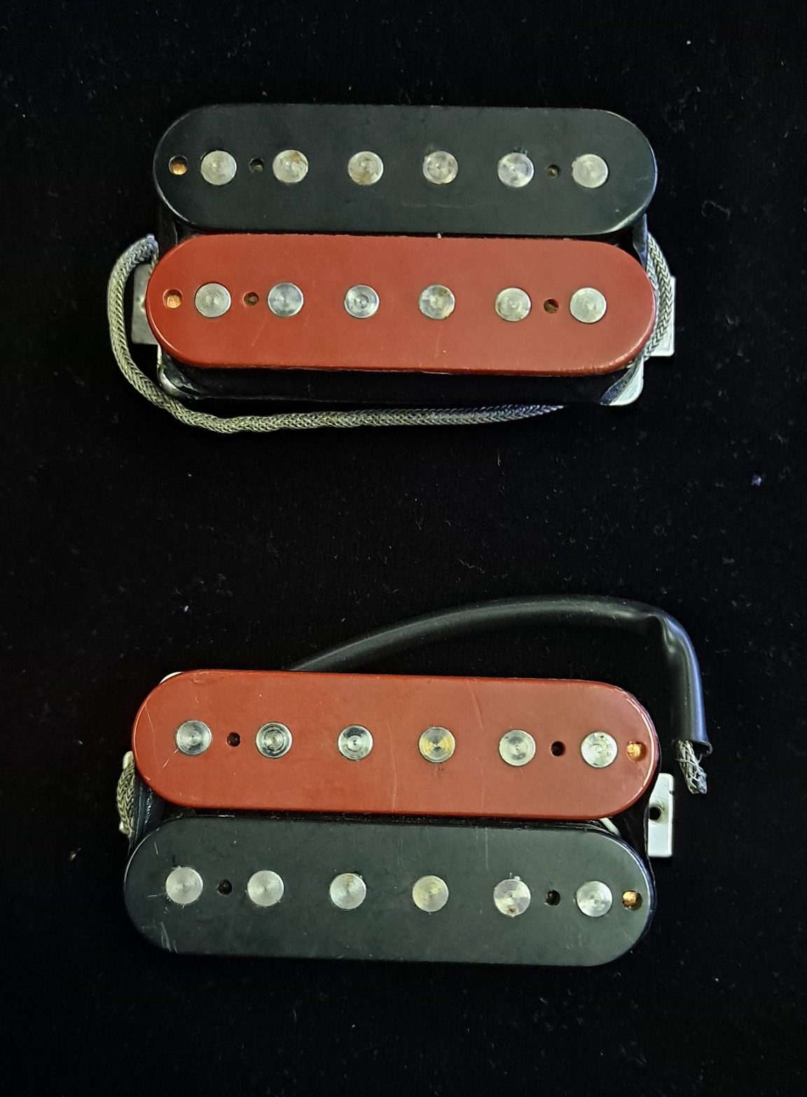 Used Red/Black set of Gibson 500t/496r pickups from a Gibson Voodoo