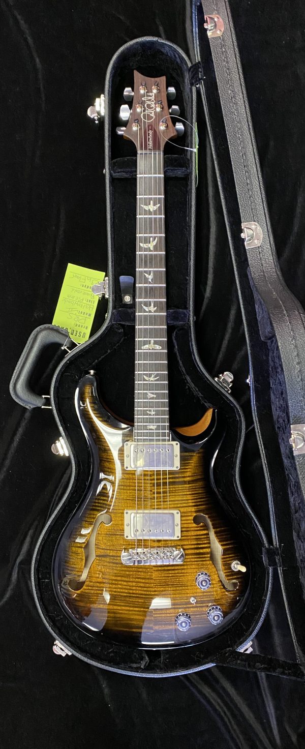 PRS Hollowbody II Piezo Black Gold Wrap Burst -2021- Case Included - Image 8