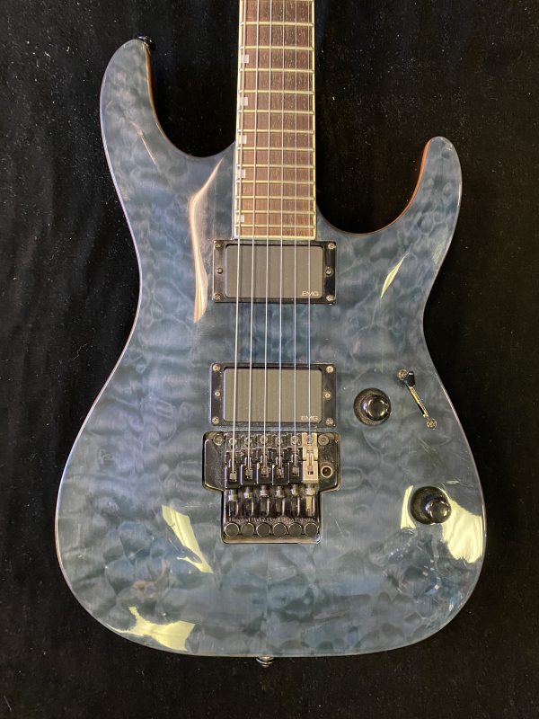 ESP/LTD MH-400 Electric Guitar-Trans Blue w/ Gigbag