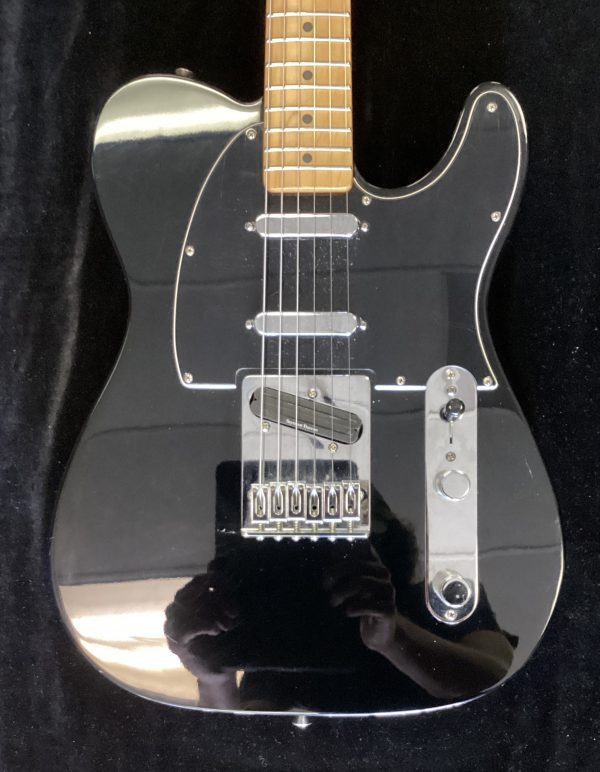 2008 Fender Deluxe Blackout Telecaster w/ Seymour Duncan Hotrail Bridge Pickup - Image 2