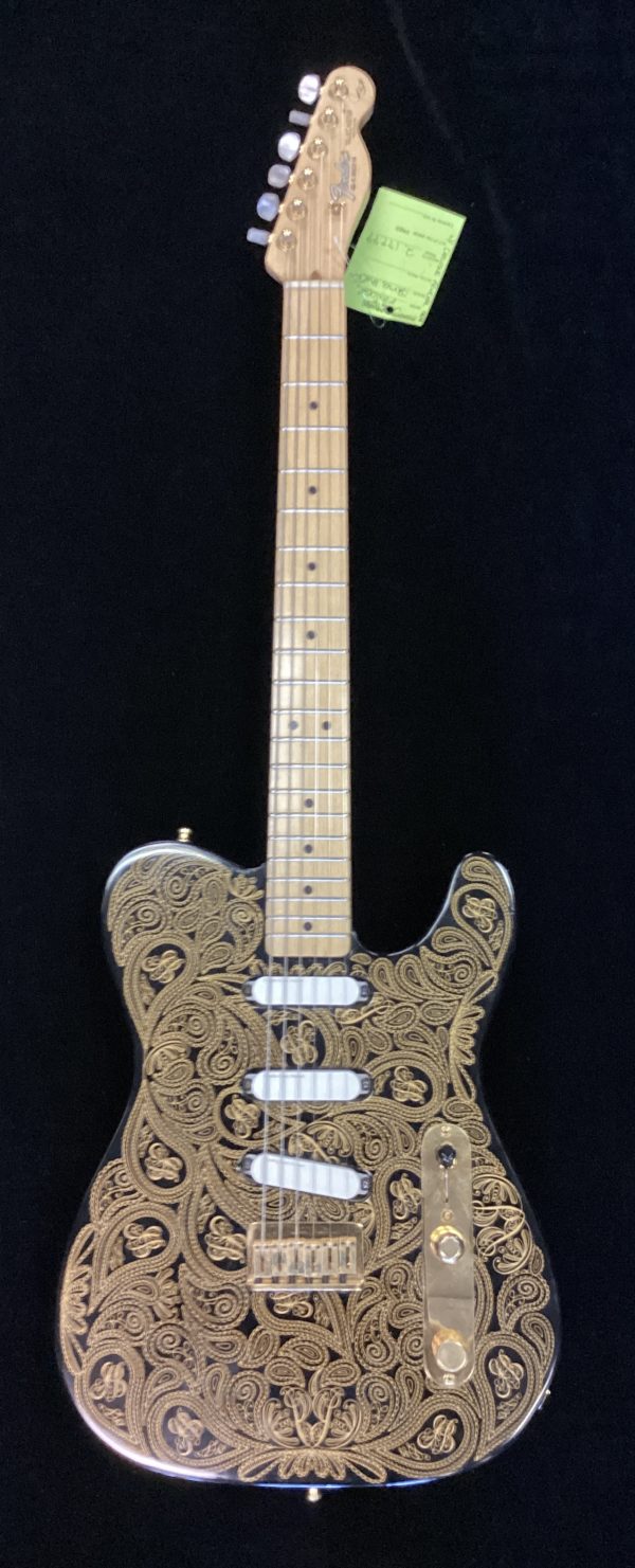 1989 Fender James Burton Signature Telecaster - Black Gold Paisley - w/ Case