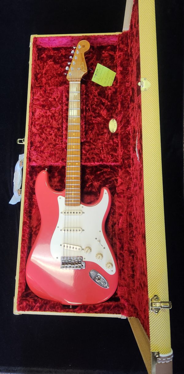 2018 Fender Custom Shop LTD '57 Roasted Stratocaster Journeyman Relic - Aged Fiesta Red - Custom Shop Case - Image 10