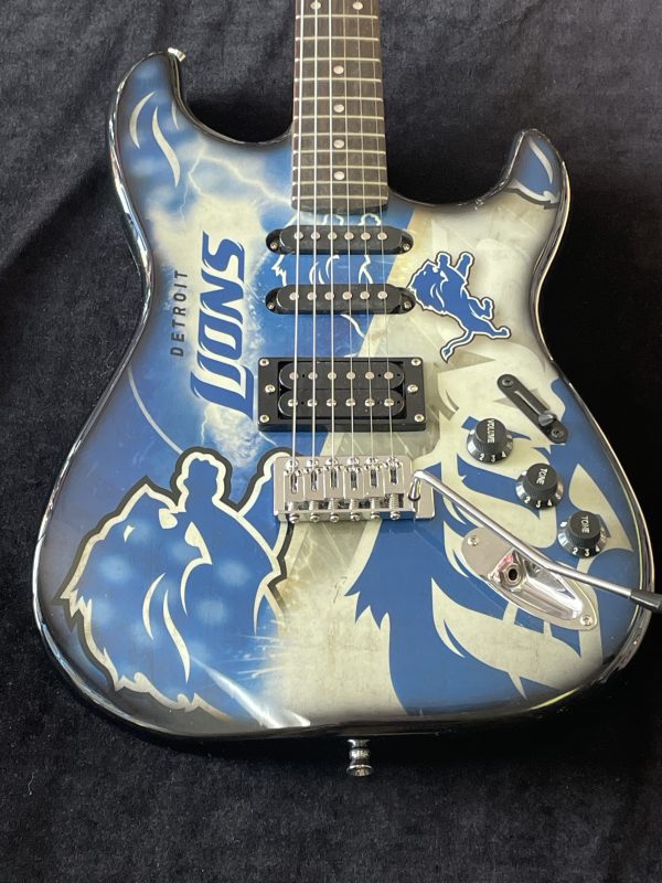 Woodrow Guitars "Northender" Detroit Lions Limited Guitar - Image 4