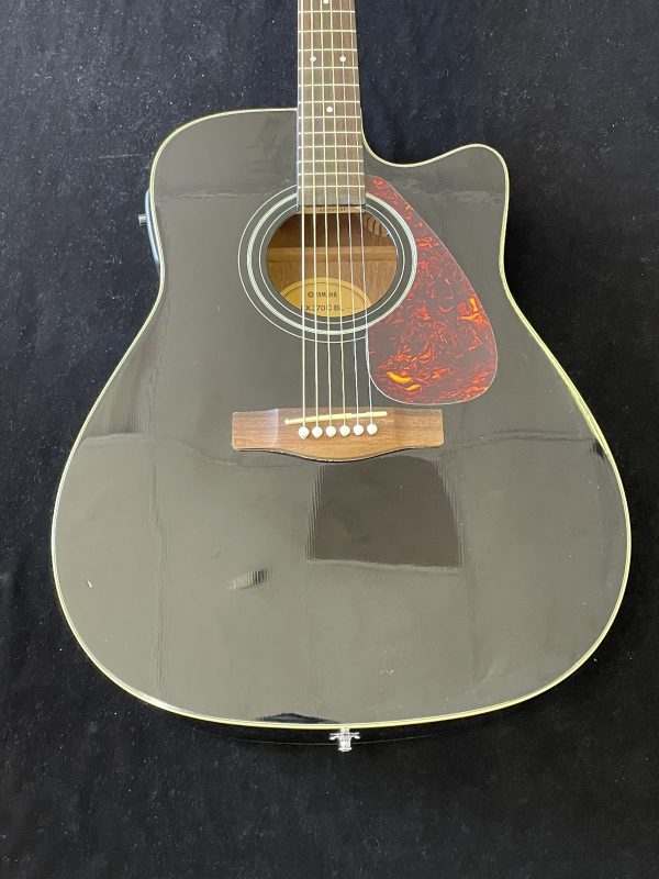 Yamaha FX370CBL Acoustic Electric Guitar with Case - Image 3