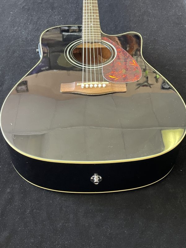 Yamaha FX370CBL Acoustic Electric Guitar with Case - Image 4