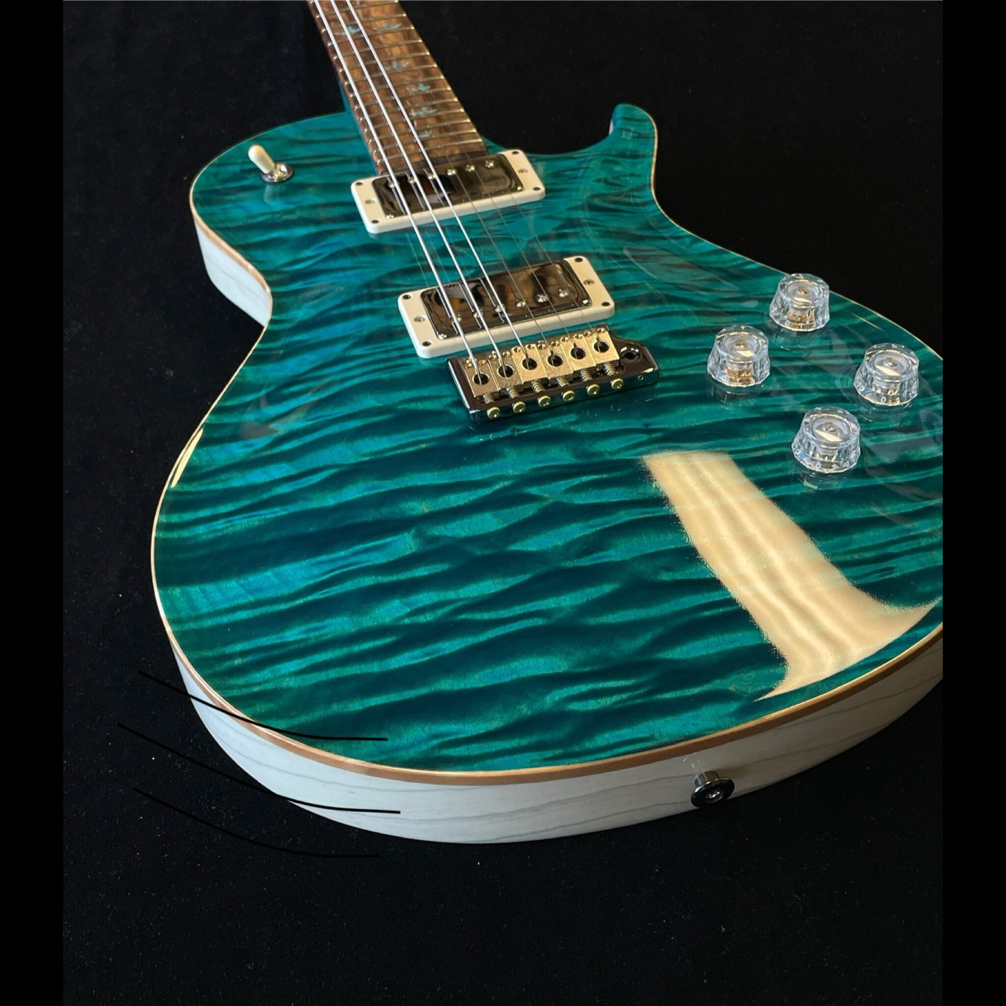 Private Stock Paul Reed Smith Quilted Maple McCarty 594 Singlecut Turquoise - Image 4