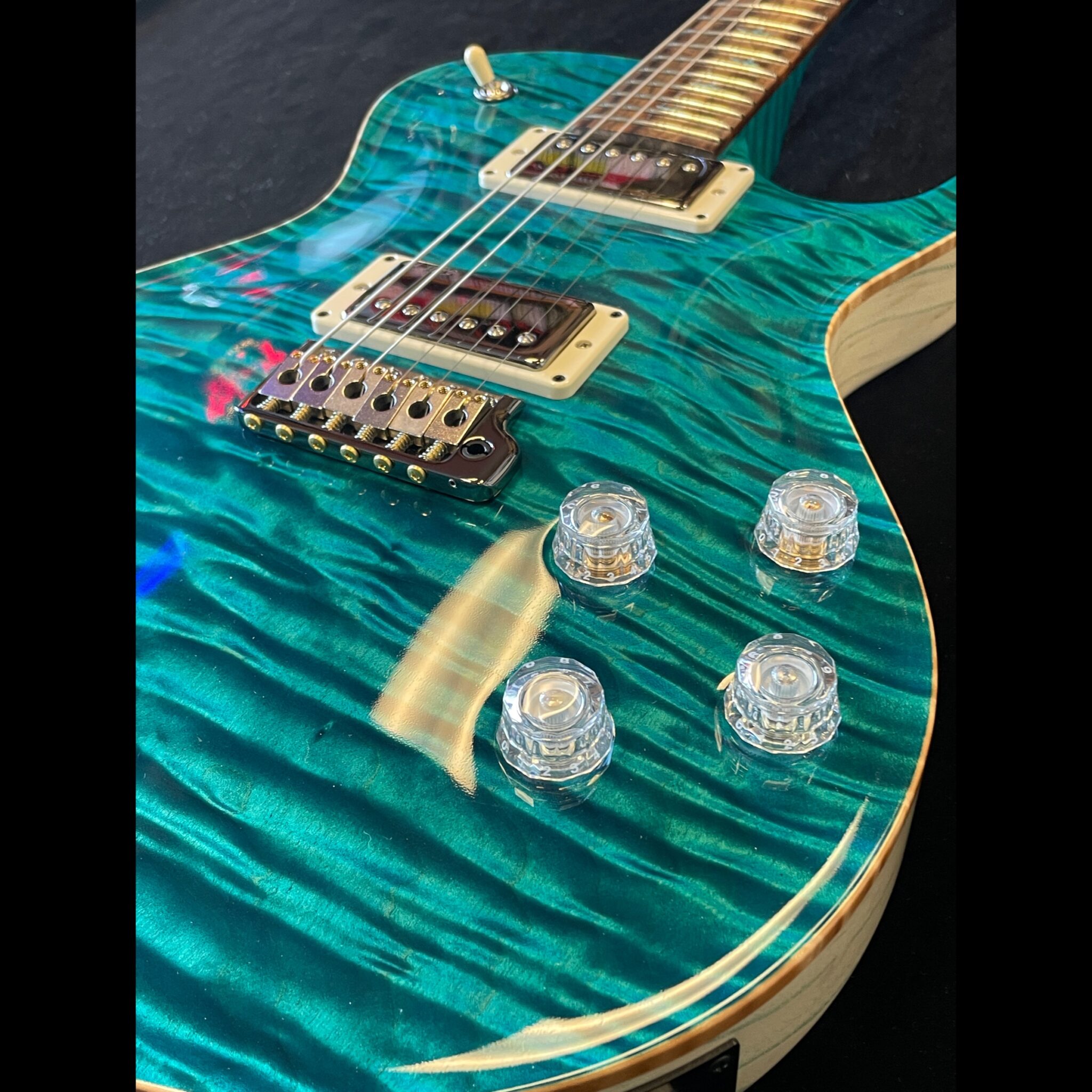 Private Stock Paul Reed Smith Quilted Maple McCarty 594 Singlecut Turquoise - Image 6